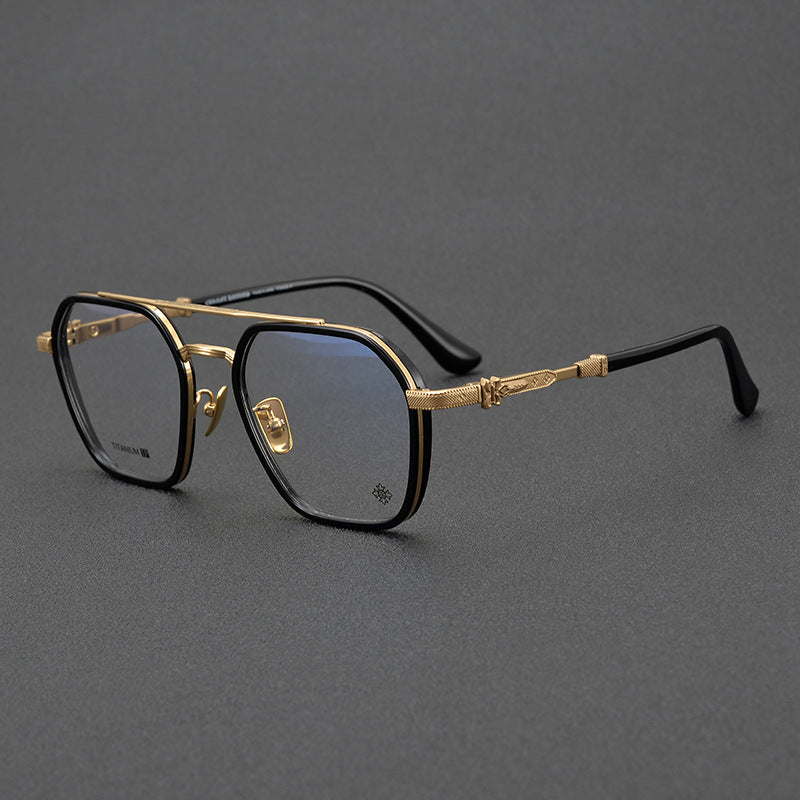 CHH Chrome Hearts Glasses Japanese Handmade Double Beam Glasses Frame Sunglasses