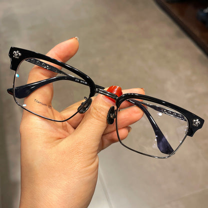 CHH Chrome Hearts Glasses Ultra Light Pure Titanium Myopia Glasses Frame