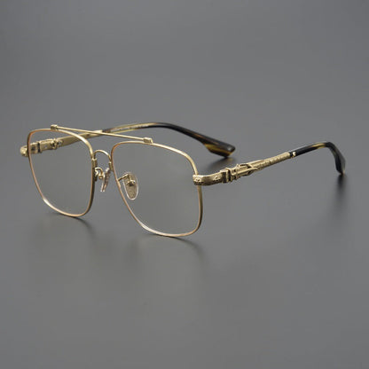 CHH Chrome Hearts Glasses Japanese pure titanium double beam myopia glasses frame