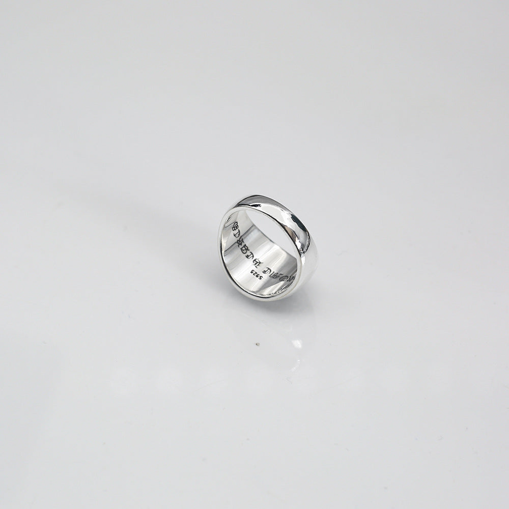 Chrome Hearts retro dark style six-pointed star closed ring