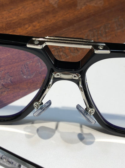 CHH Chrome Hearts Glasses Stylish Vintage Double Beam Glasses Frames