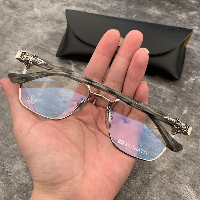 CHH Chrome Hearts Glasses Pure Titanium Ultra Light Business Glasses Frame