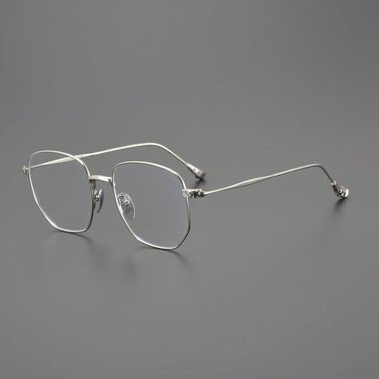 CHH Chrome Hearts Glasses Ultra Light Pure Titanium Silver Fashion Glasses Frame