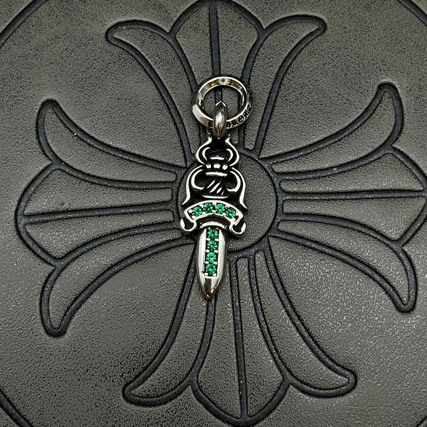 Chrome Hearts small diamond-encrusted sword pendant