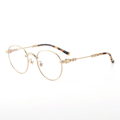 CHH Chrome Hearts Glasses Versatile retro literary round frame myopia glasses frame