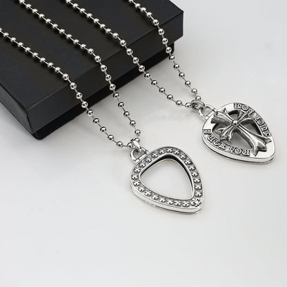 Chrome Hearts cross holy sword box pendant necklace