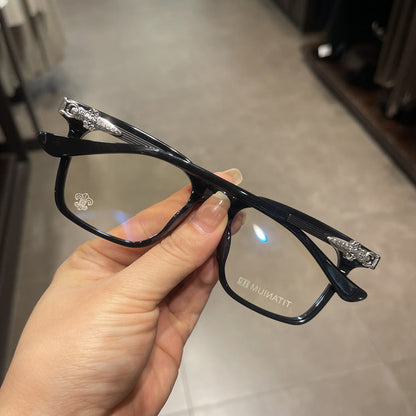 CHH Chrome Hearts Glasses Square Full Frame Personalized Myopia Glasses Frame