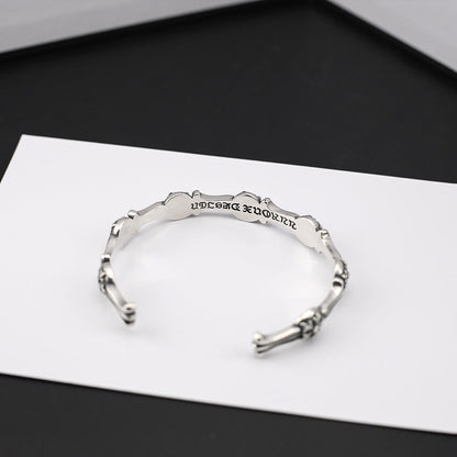 chrome hearts retro five-pointed flower open bracelet