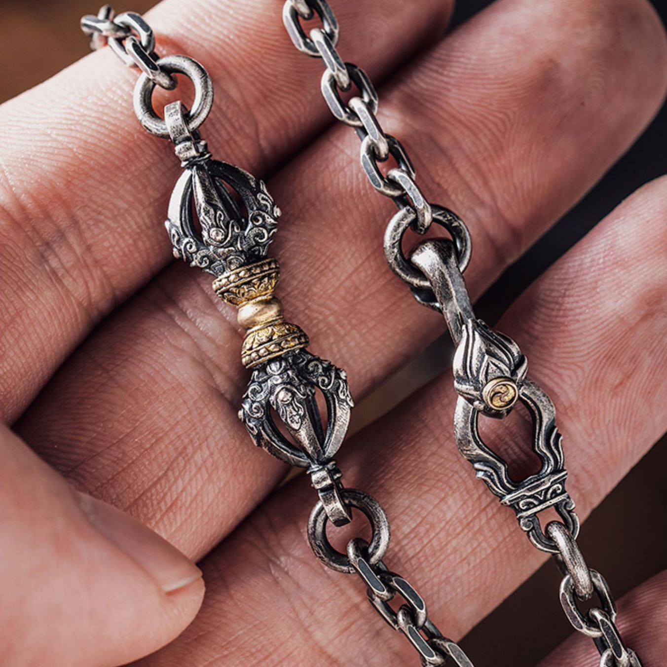 Chrome Hearts Vajra Pestle Necklace