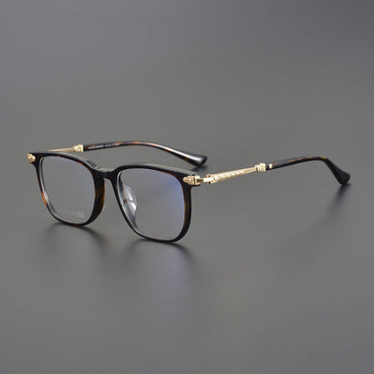 CHH Chrome Hearts Glasses Vintage Pure Titanium Black Frame Glasses