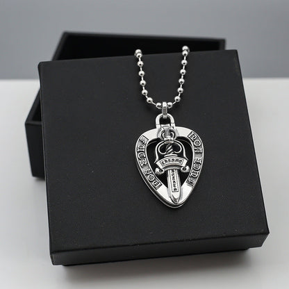 Chrome Hearts letter holy sword pendant