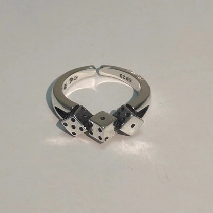 Chrome Hearts open dice rings