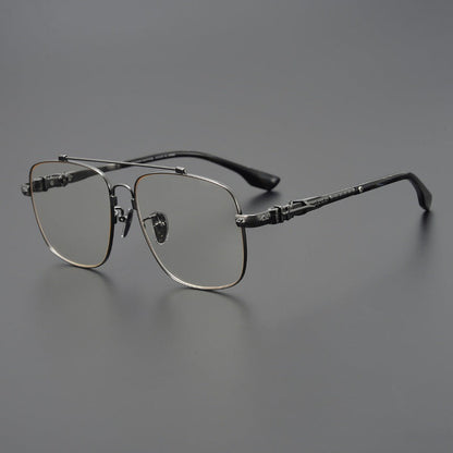 CHH Chrome Hearts Glasses Japanese pure titanium double beam myopia glasses frame