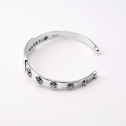 Chrome Hearts personality cross flower open bracelet