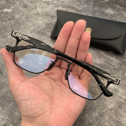 CHH Chrome Hearts Glasses Pure Titanium Ultra Light Business Glasses Frame