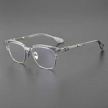 CHH Chrome Hearts Glasses Vintage half-frame glasses Pure titanium frames