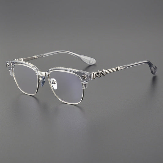 CHH Chrome Hearts Glasses Vintage half-frame glasses Pure titanium frames