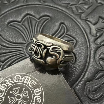 chrome hearts 925 silver retro ring