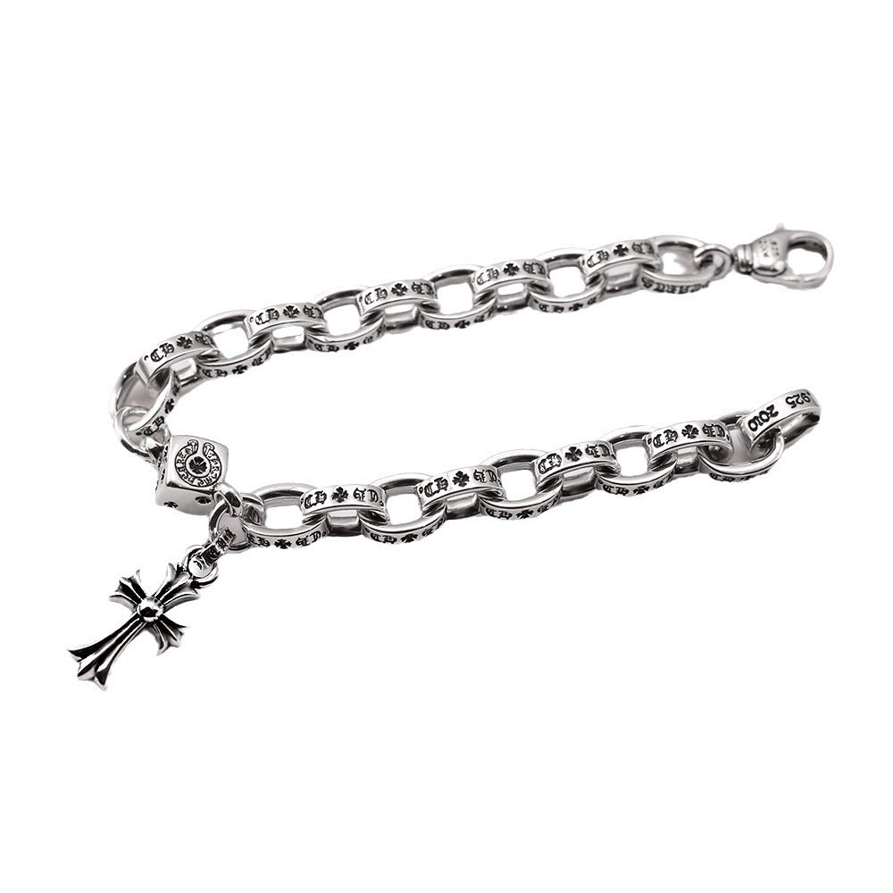 Chrome Hearts cross Dice letter bracelet