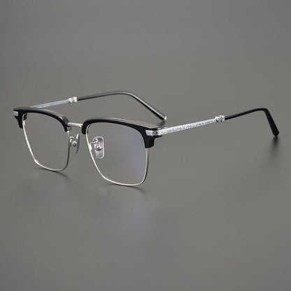 CHH Chrome Hearts Glasses Vintage Square Frame Pure Titanium Myopia Glasses Frame