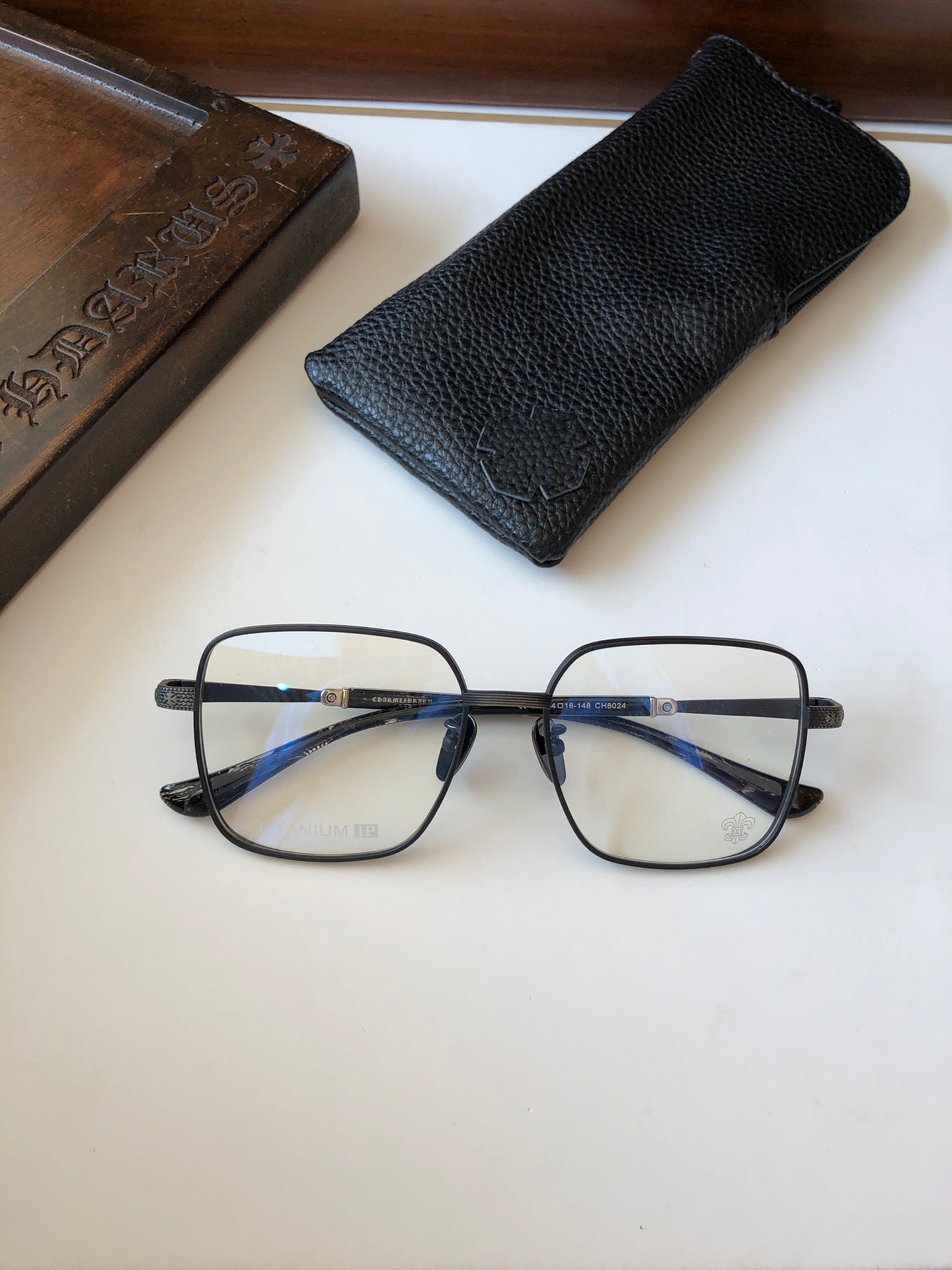 CHH Chrome Hearts Glasses Stylish Exquisite Pure Titanium Box Glasses Frame