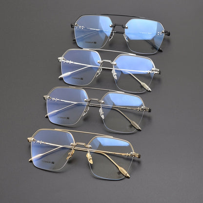 CHH Chrome Hearts Glasses Versatile Vintage Ultra Light Titanium Frame Myopia Frame