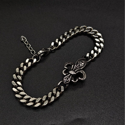Chrome Hearts anchor retro distressed antique bracelet