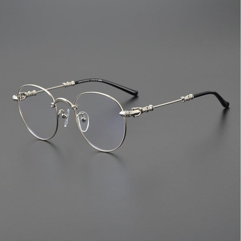 CHH Chrome Hearts Glasses Versatile retro literary round frame myopia glasses frame