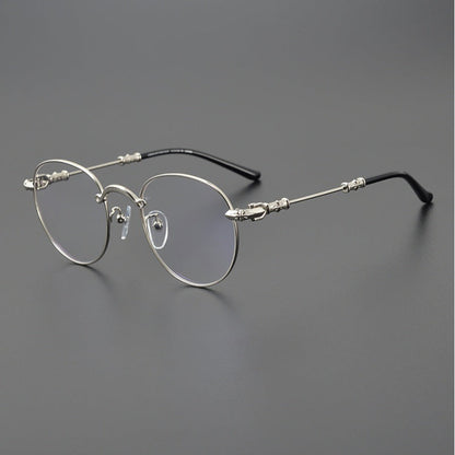 CHH Chrome Hearts Glasses Versatile retro literary round frame myopia glasses frame