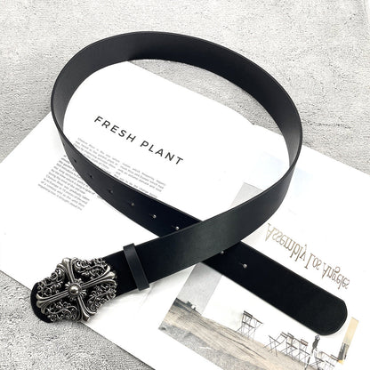 Chh Chrome Heart Belt Cross Hexagram Vine