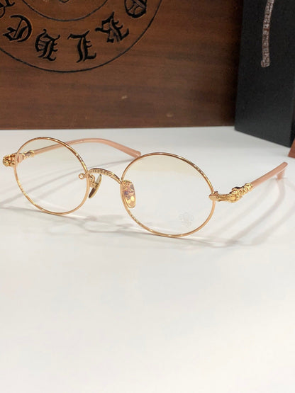 CHH Chrome Hearts Glasses Vintage Small Fresh Round Frame Glasses Frame
