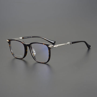 CHH Chrome Hearts Glasses Vintage Pure Titanium Black Frame Glasses