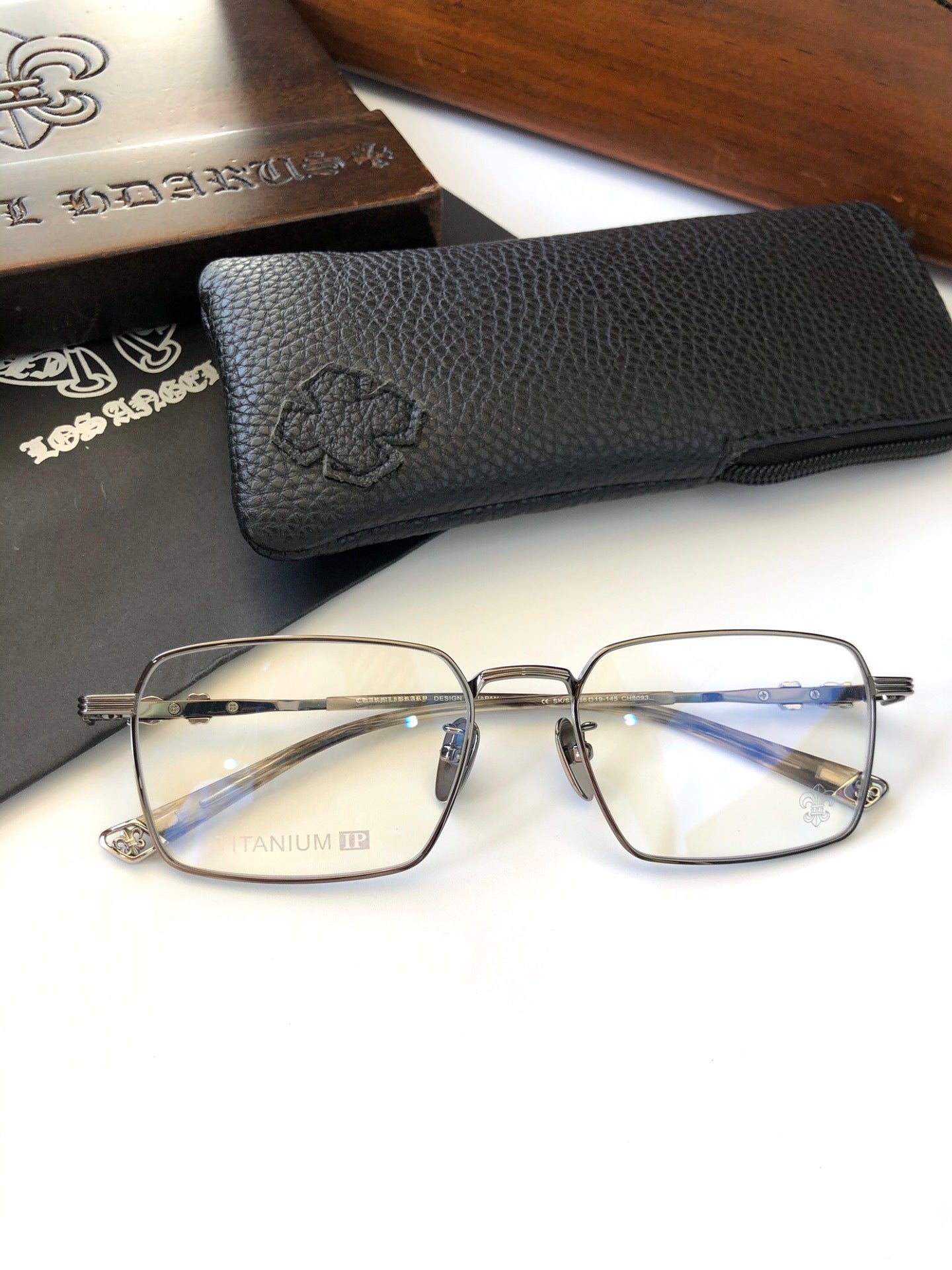 CHH Chrome Hearts Glasses Concise Atmospheric Box Titanium Frame Business Glasses Frame