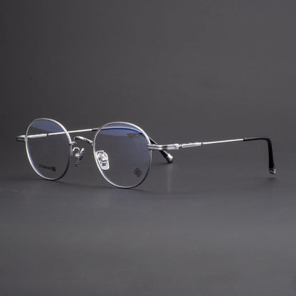 CHH Chrome Hearts Glasses Fashion Exquisite Pure Titanium Ultra Light Round Frame