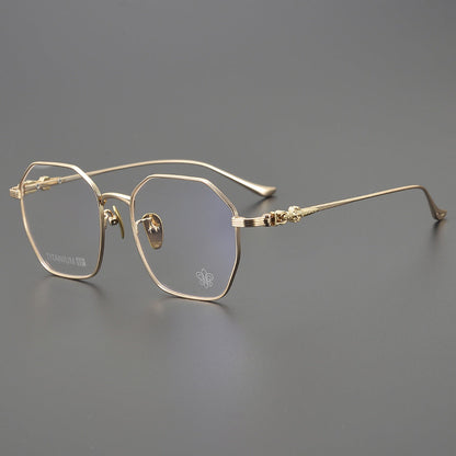 CHH Chrome Hearts Glasses Pure Titanium Business Polygon Glasses Frame