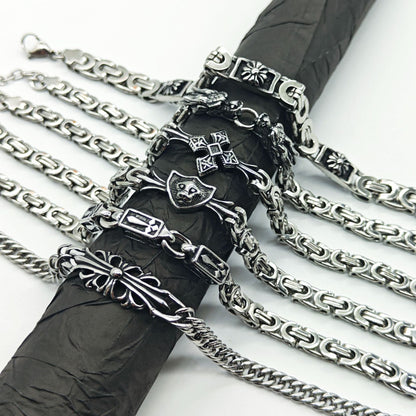 Chrome Hearts 925 Sterling silver retro bracelet