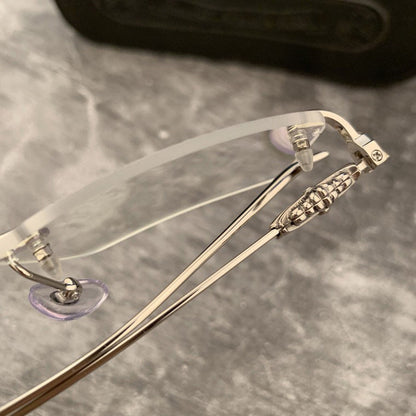 CHH Chrome Hearts Glasses Frame Perforated Business Frameless