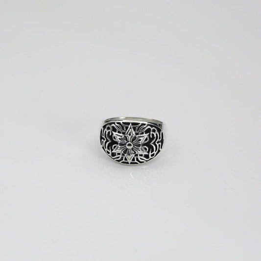 Chrome Hearts retro dark style six-pointed star closed ring