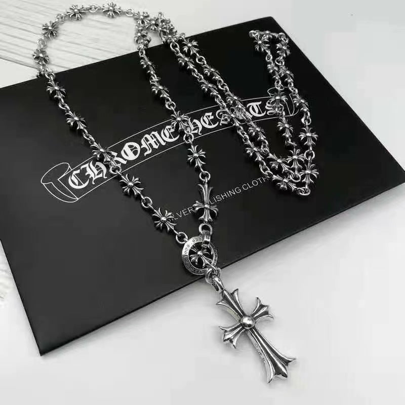 chrome hearts S925 silver cross flower