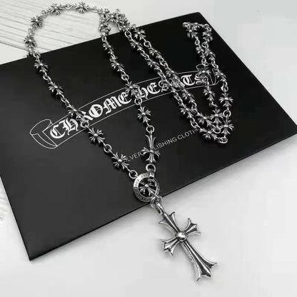 chrome hearts S925 silver cross flower