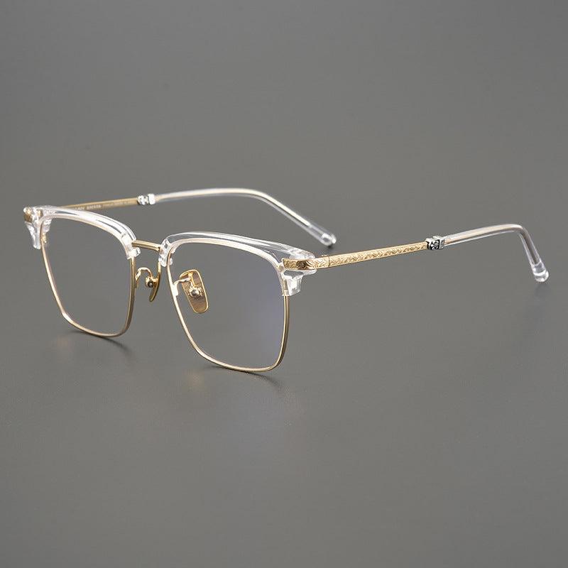 CHH Chrome Hearts Glasses Vintage Square Frame Pure Titanium Myopia Glasses Frame