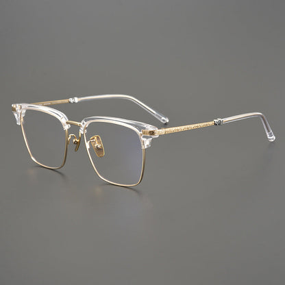 CHH Chrome Hearts Glasses Vintage Square Frame Pure Titanium Myopia Glasses Frame
