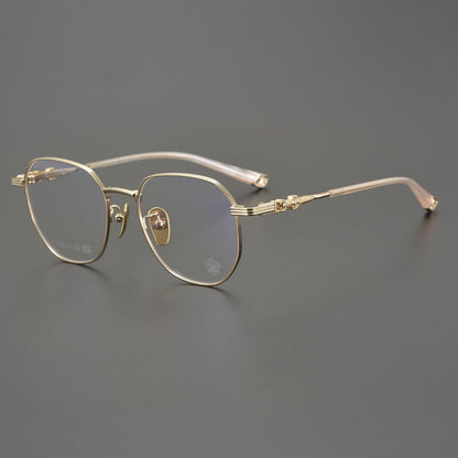 CHH Chrome Hearts Glasses Vintage Pure Titanium Ultra Light Polygon Frame