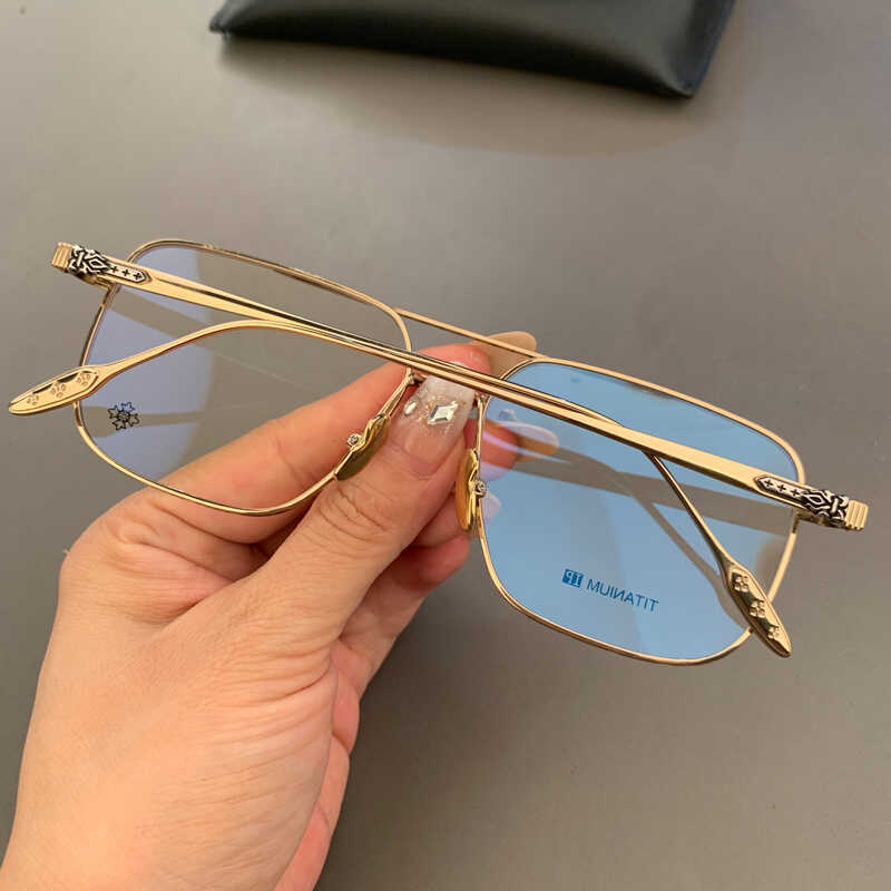 CHH Chrome Hearts Glasses Double Beam Vintage Toad Mirror Glasses Frame