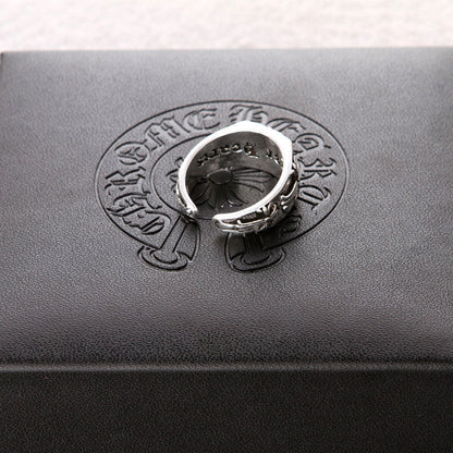 Chrome Hearts pinky ring, three cross open rings
