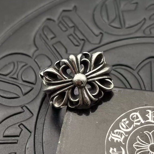 chrome hearts 925 silver retro ring
