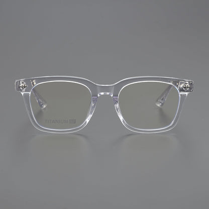 CHH Chrome Hearts Glasses Plain Silver Versatile Flat Mirrors Myopia Glasses Frame