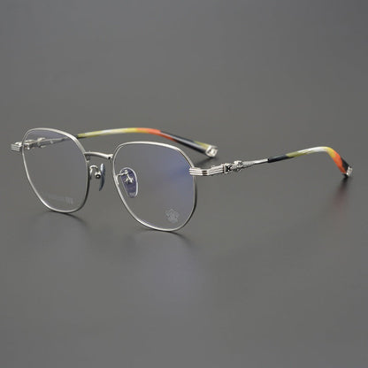 CHH Chrome Hearts Glasses Vintage Pure Titanium Ultra Light Polygon Frame
