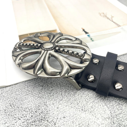 Chh Chrome Heart Belt Vintage Cowboy Punk Skull