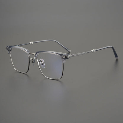 CHH Chrome Hearts Glasses Vintage Square Frame Pure Titanium Myopia Glasses Frame